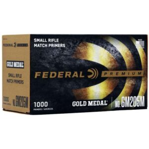 Federal Premium Gold Medal Centerfire Primers: AR Small Rifle Match 1000/ct