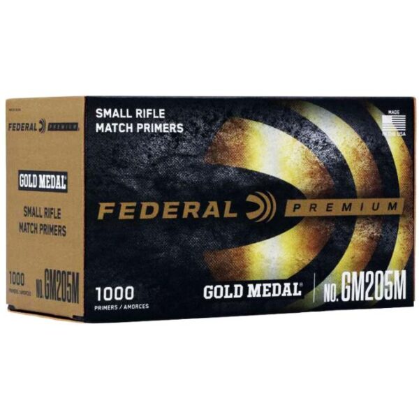 Federal Premium Gold Medal Centerfire Primers: AR Small Rifle Match 1000/ct